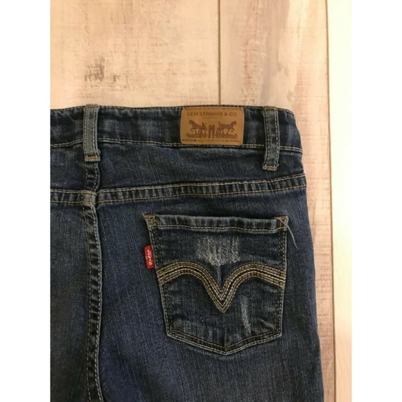 Girl's Levi's Dark Blue Skinny Jeans Size 12 Regular - Picture 5 of 5